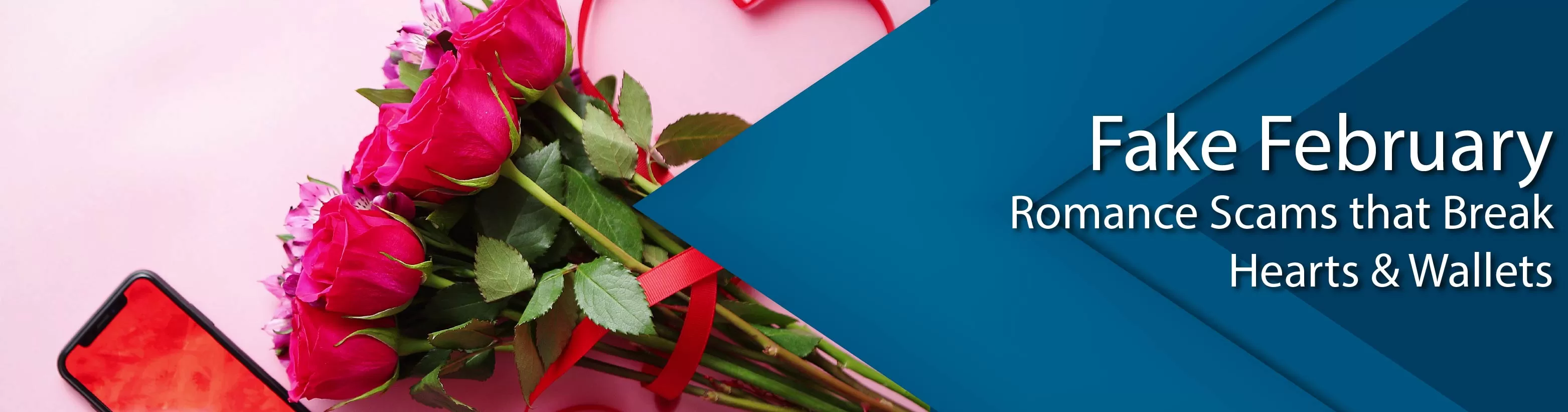 Roses with hearts and phone